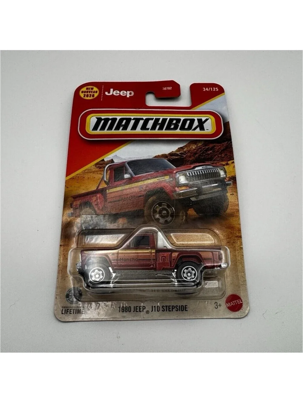 Matchbox 1980 Jeep J-10 Stepside 1:64 Diecast Pickup Truck Red Unopened